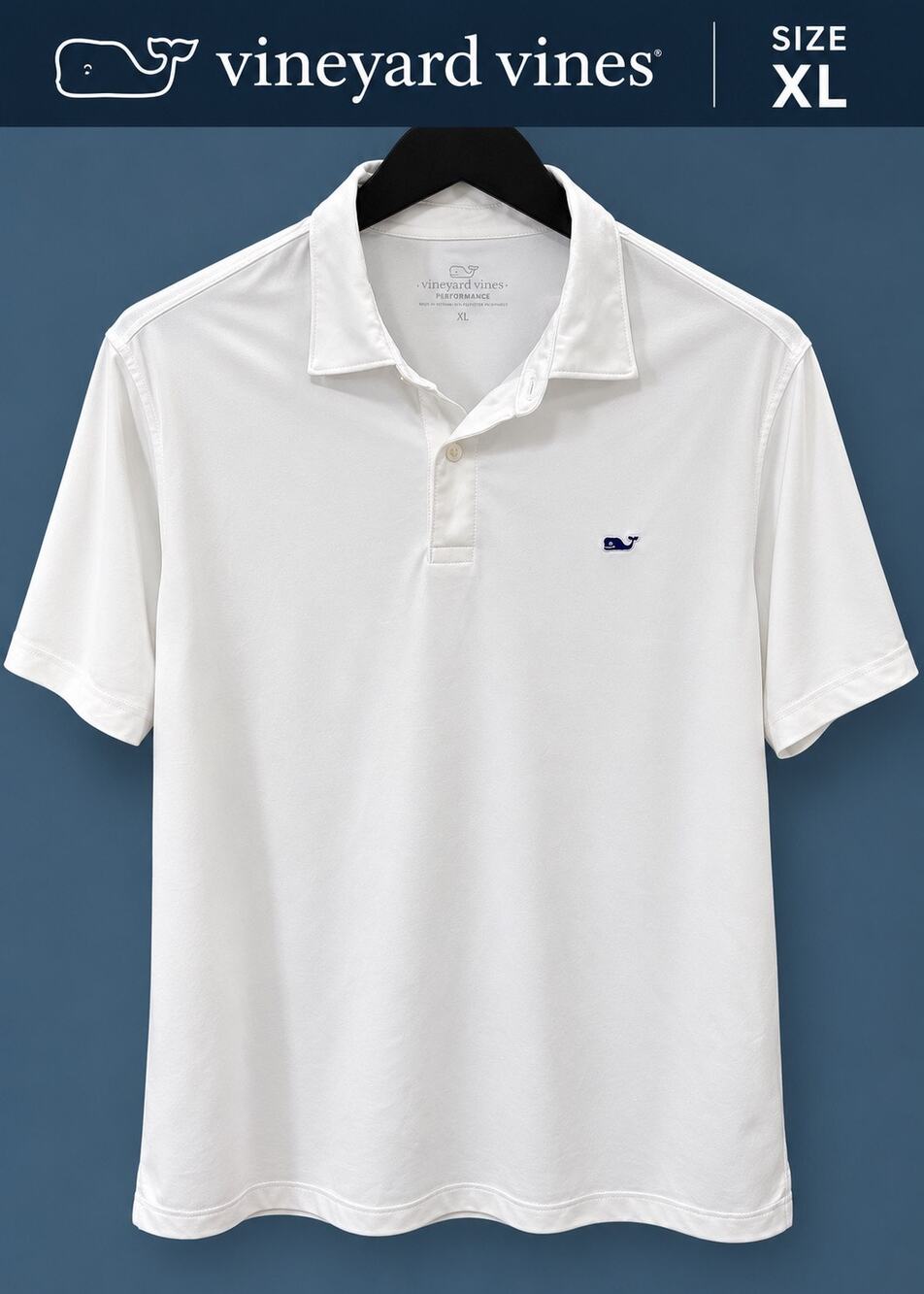 Vineyard Vines Performance Polo White Men’s XL NWT